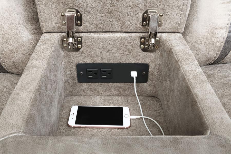 Greer - Upholstered Reclining Sofa Set by CoasterEveryday | Bel Furniture