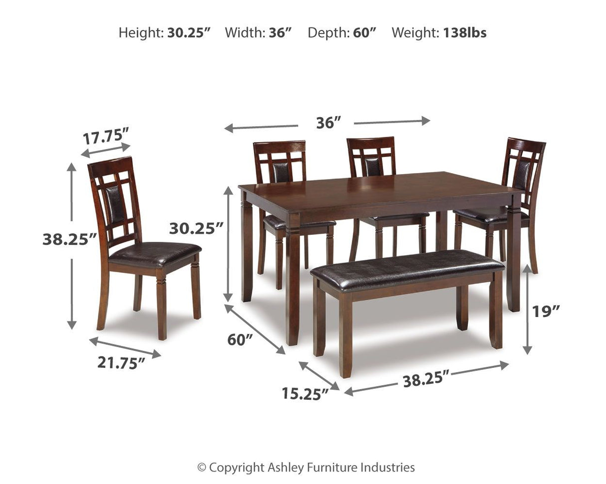 Bennox - Brown - Dining Room Table Set (Set of 6) by Signature Design by Ashley® | Bel Furniture