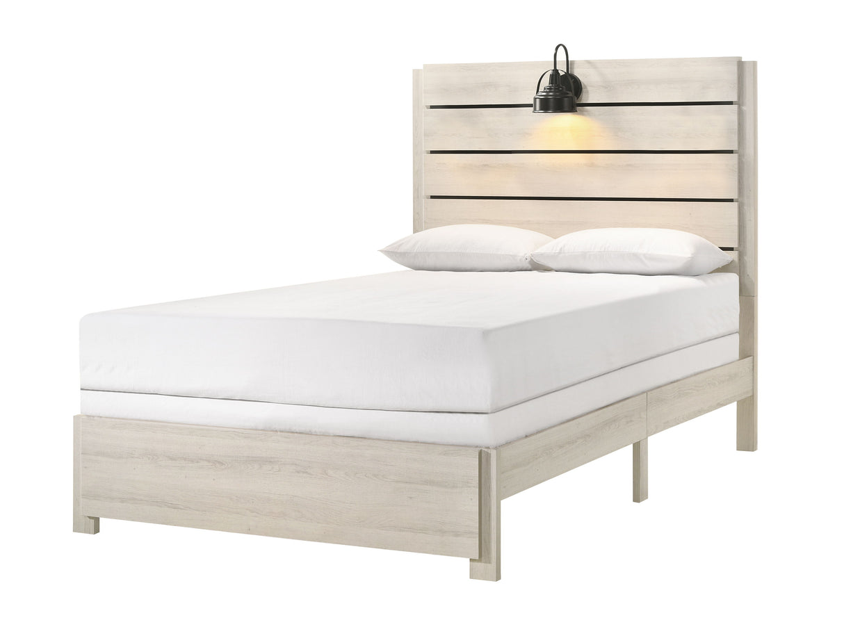 Carter - Bed In 1 Box White Full by Crown Mark | Bel Furniture