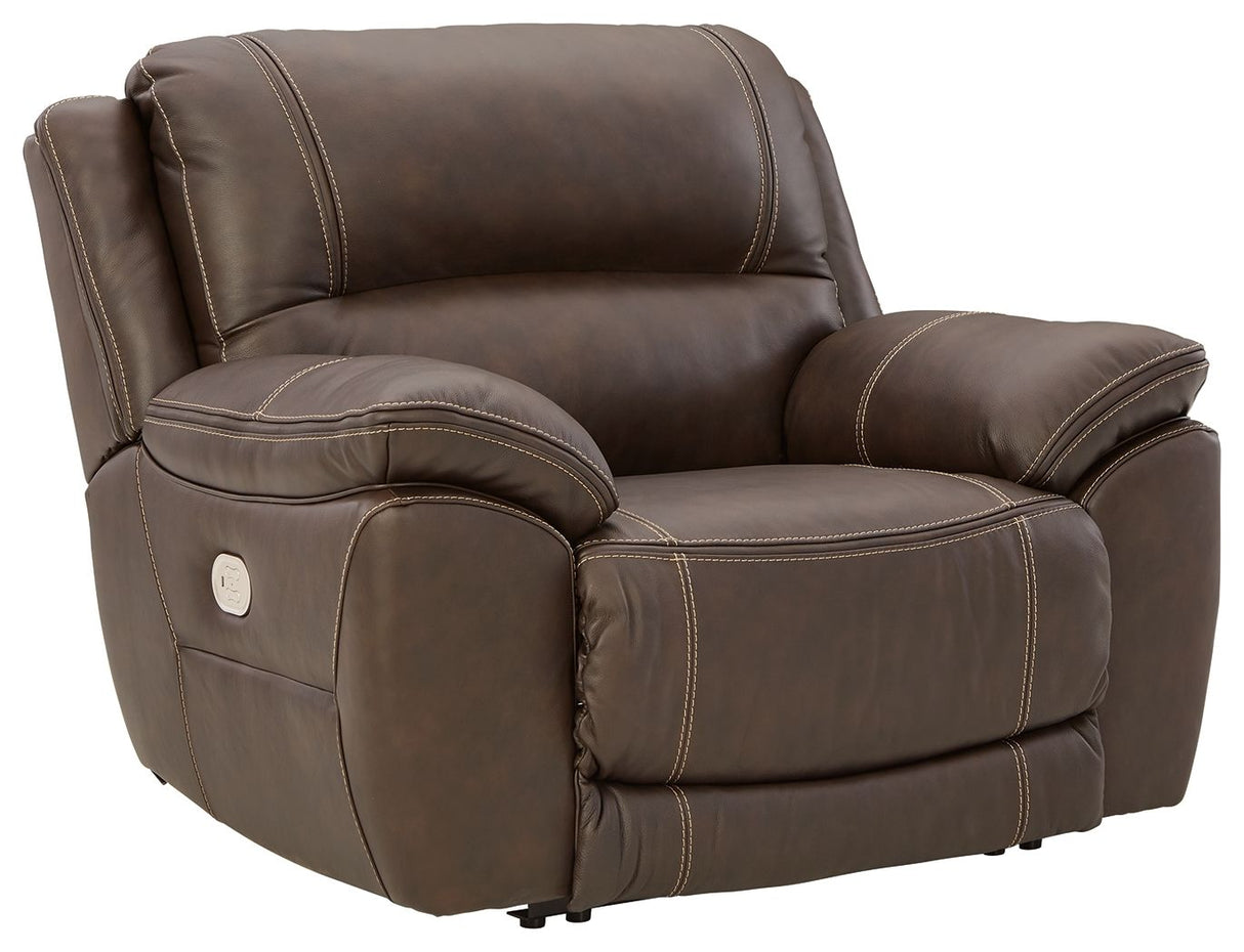 Dunleith - Chocolate - Zero Wall Recliner w/PWR HDRST by Signature Design by Ashley® | Bel Furniture