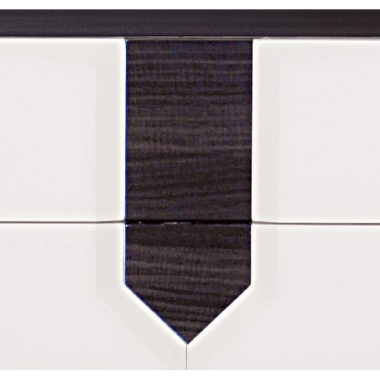 Vios - Zebra High Gloss Nightstand - White