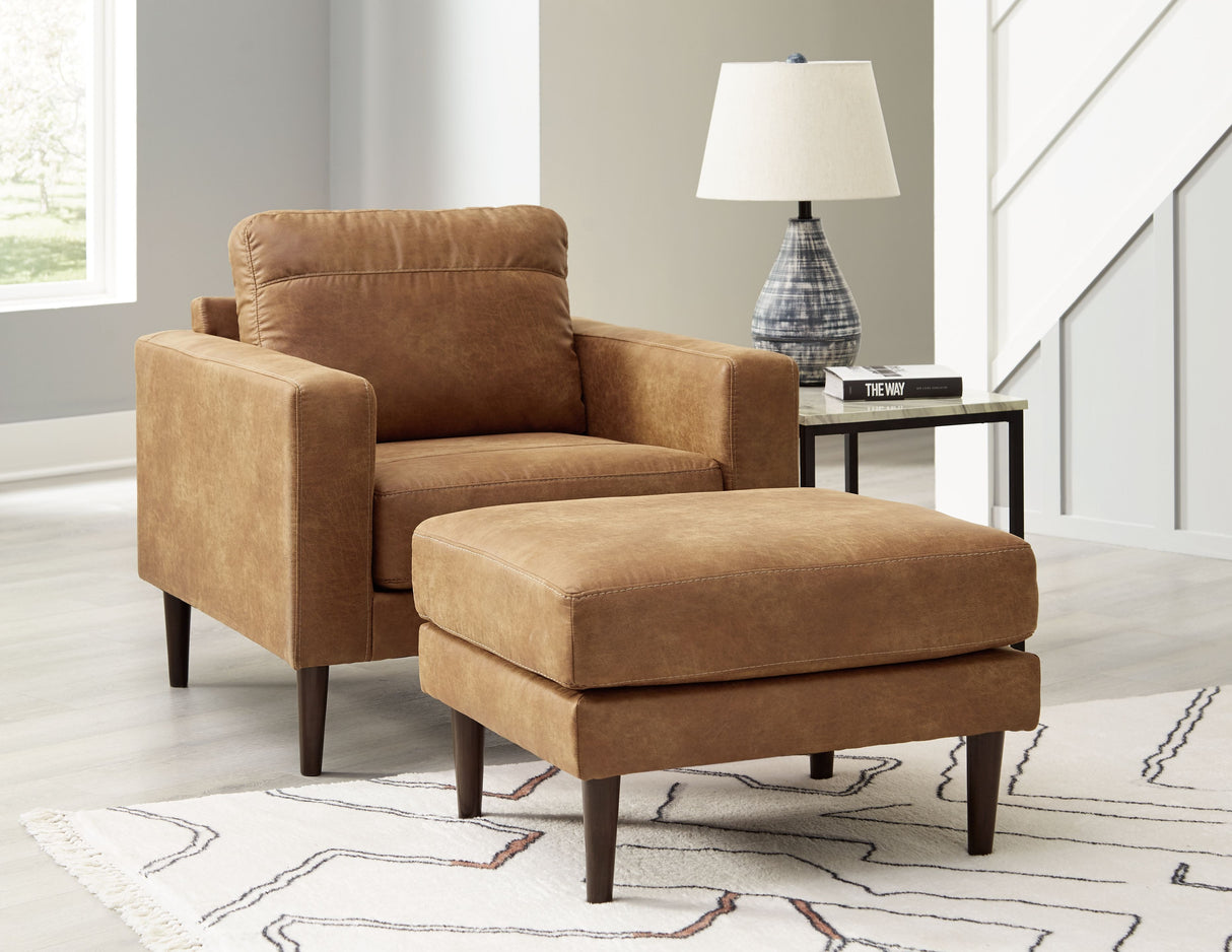 Telora - Living Room Set Light Brown 2 Pc. Chair, Ottoman by Signature Design by Ashley® | Bel Furniture