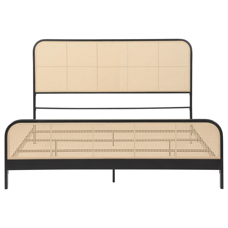 Lanewood - Open Cane Rattan Metal Bed