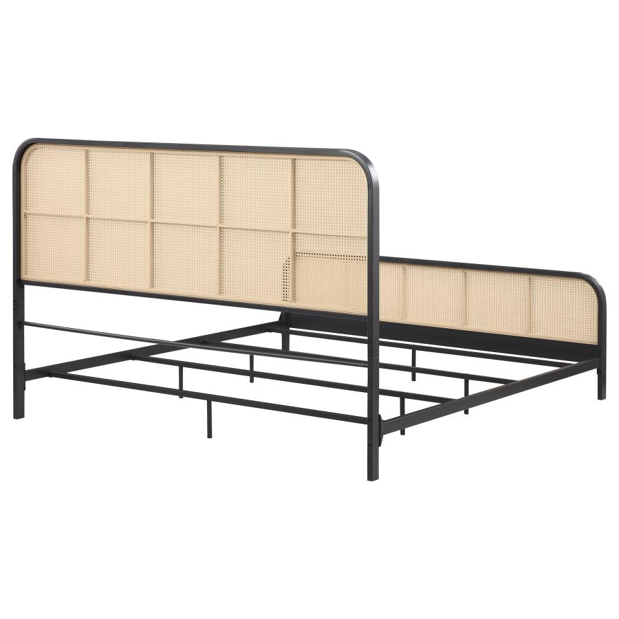 Lanewood - Open Cane Rattan Metal Bed