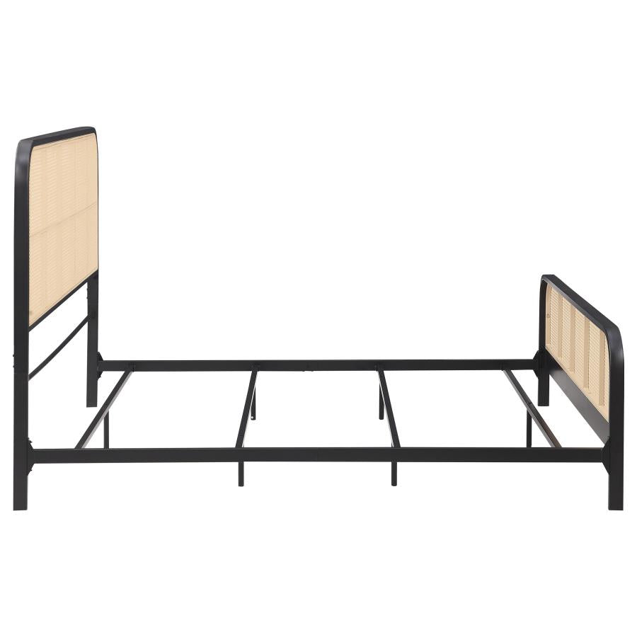 Lanewood - Open Cane Rattan Metal Bed
