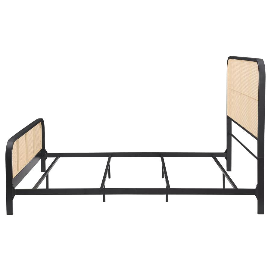 Lanewood - Open Cane Rattan Metal Bed