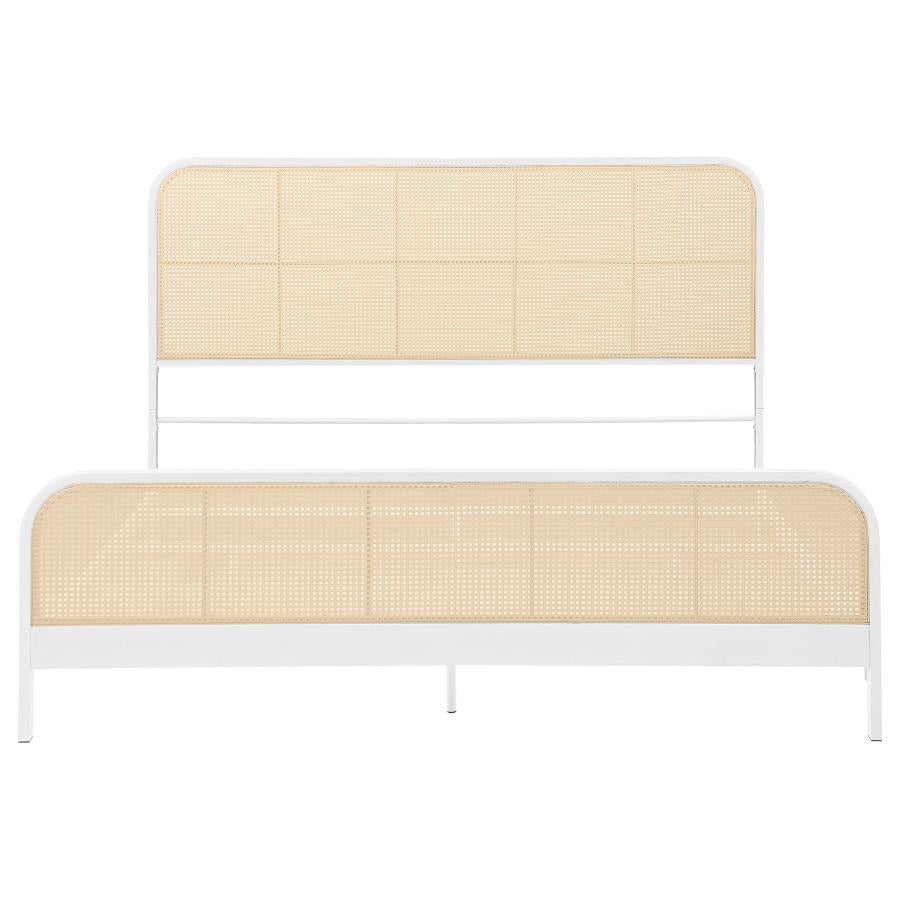 Lanewood - Open Cane Rattan Metal Bed