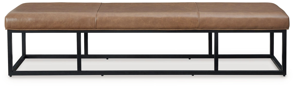 Joston - Caramel - Accent Bench by Signature Design by Ashley® | Bel Furniture