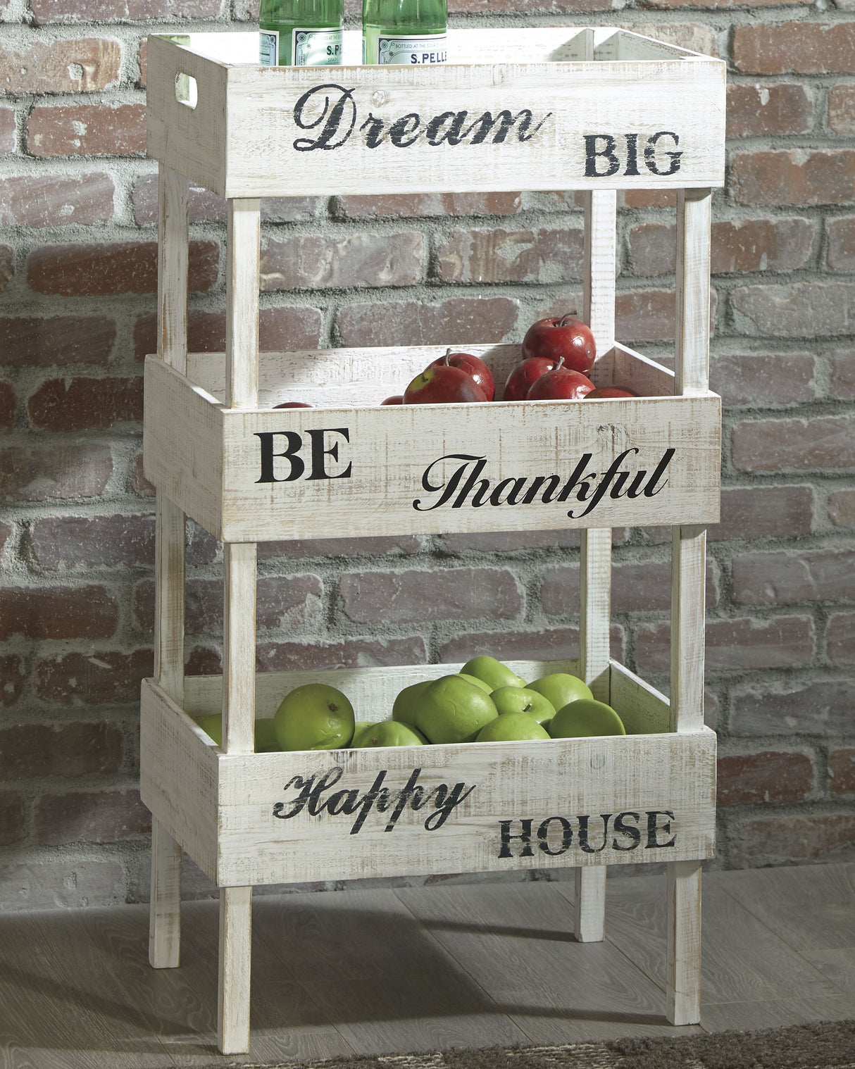 Yulton - Antique White - Storage Shelf by Signature Design by Ashley® | Bel Furniture