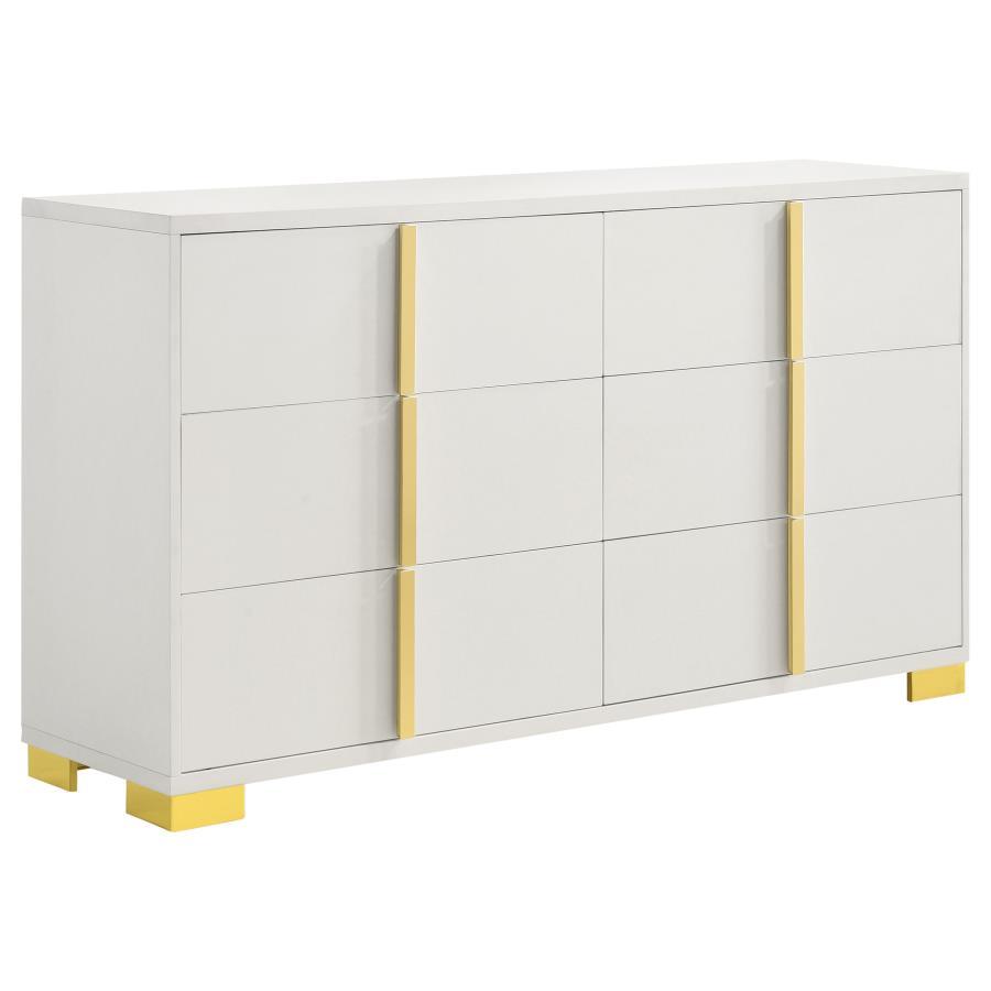 Marceline - 6-Drawer Dresser White by Coaster Fine Furniture | Bel Furniture