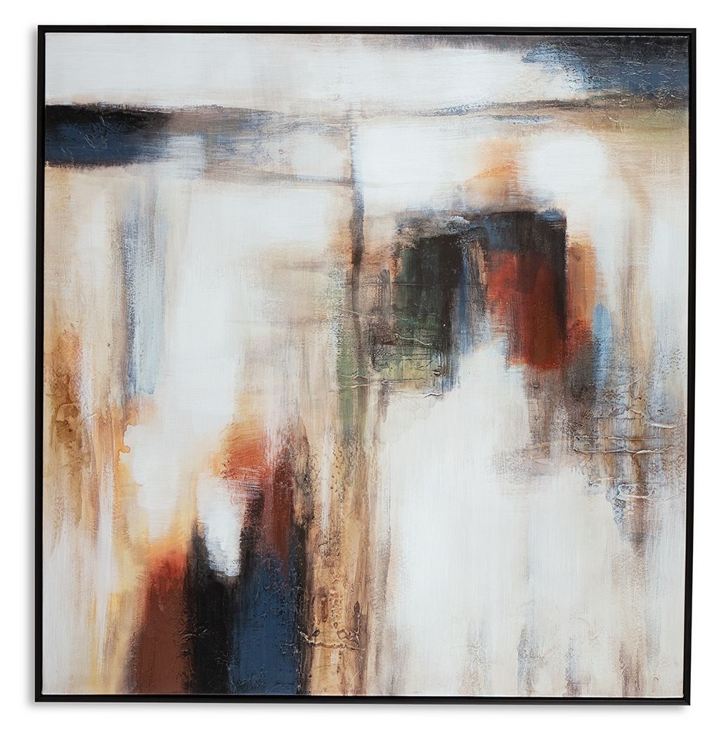 Pigeonford - White / Teal / Gold - Wall Art by Signature Design by Ashley® | Bel Furniture