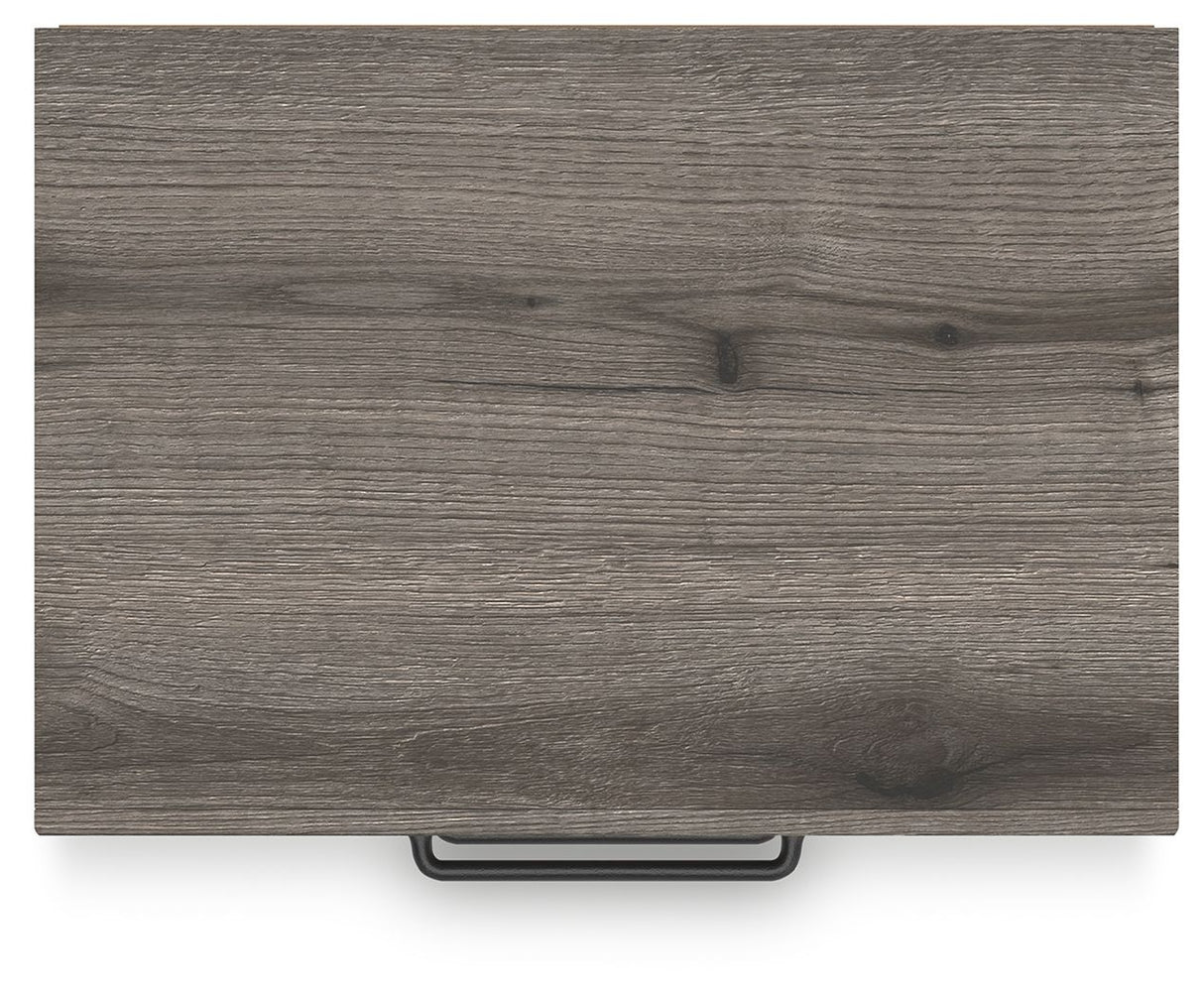Graystorm - Brown Gray - Two Drawer Night Stand by Signature Design by Ashley® | Bel Furniture