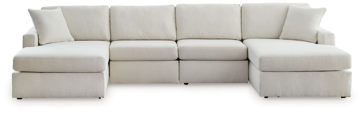 Modmax - Oyster - Sectional White 4 Pc. Double Chaise Sectional by Signature Design by Ashley® | Bel Furniture