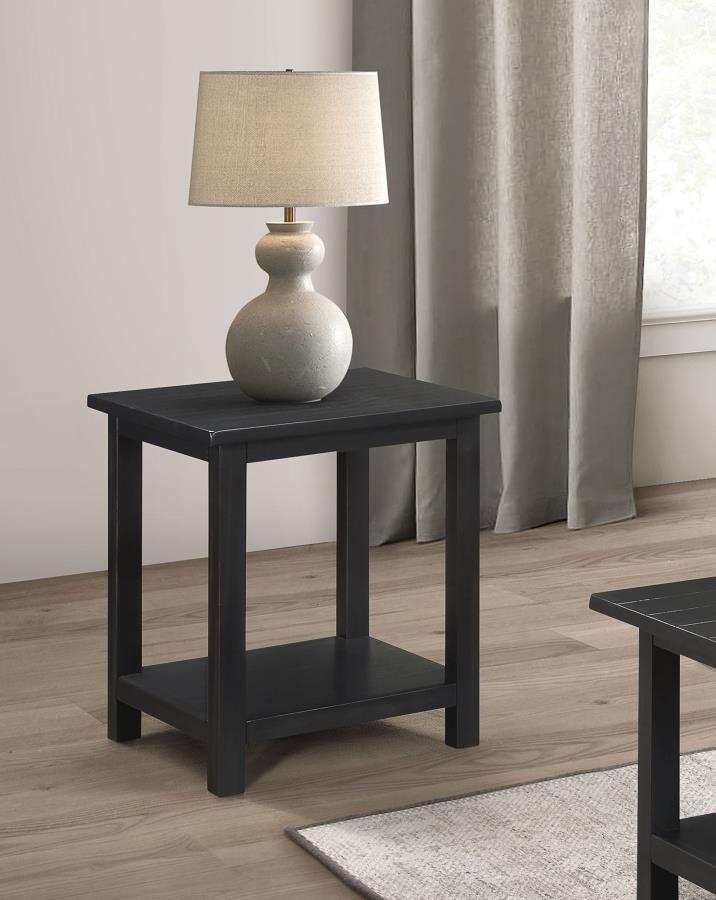 Payne - Wood End Table with Shelf by Coaster Fine Furniture | Bel Furniture