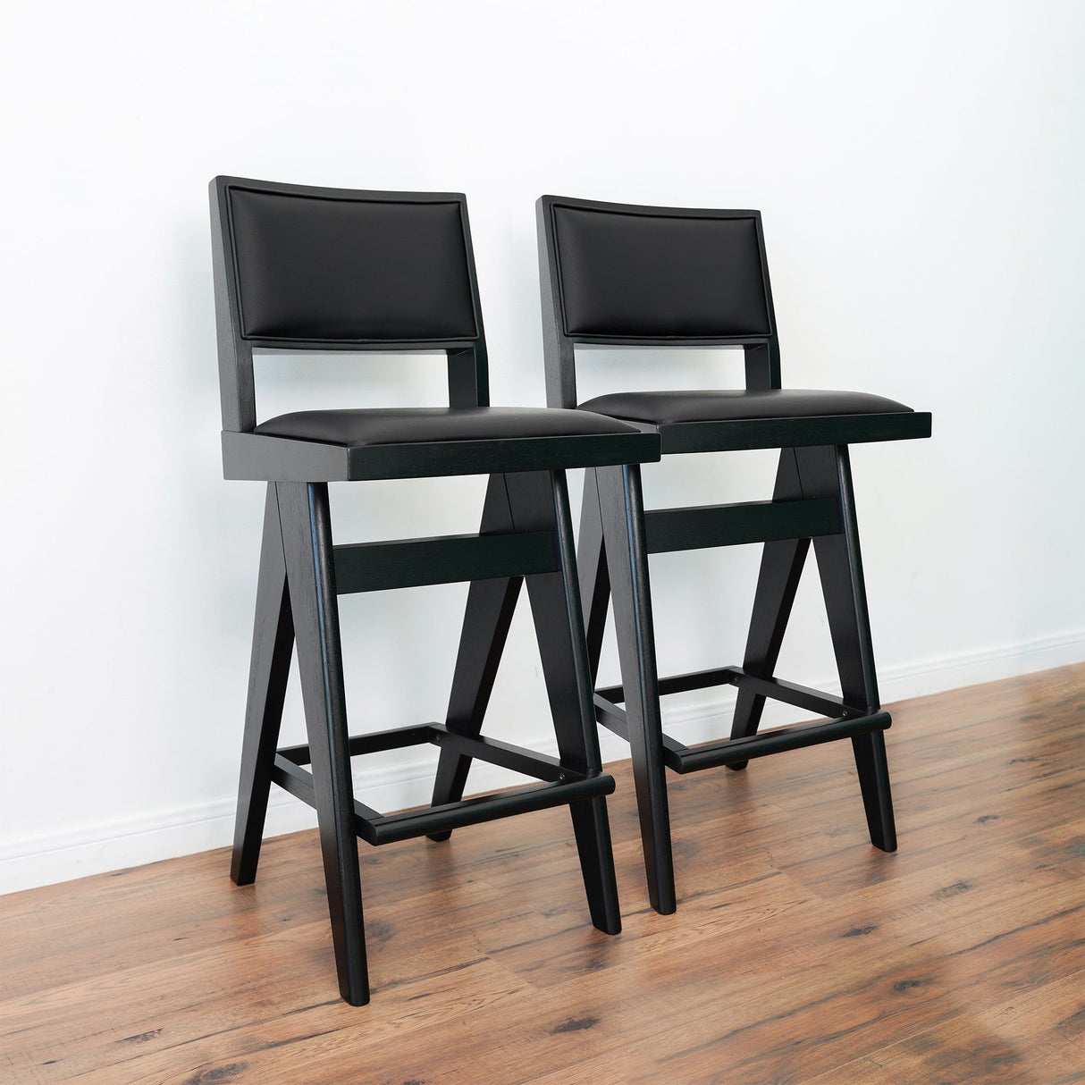 Keira - Bar Stool (Set of 2) - Black by Ashcroft Furniture | Bel Furniture