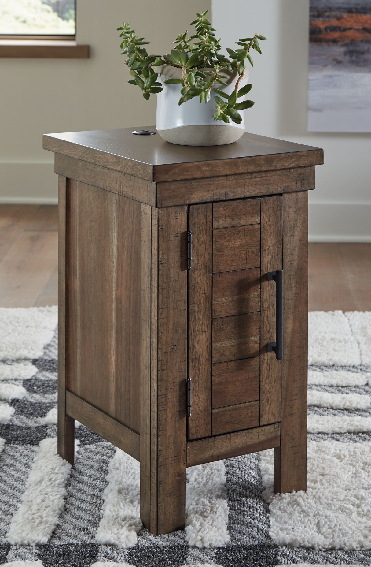 Moriville - Grayish Brown - Chair Side End Table by Signature Design by Ashley® | Bel Furniture