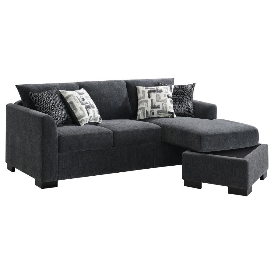 Storey - Upholstered Sleeper Sectional Chaise Sofa by CoasterEveryday | Bel Furniture