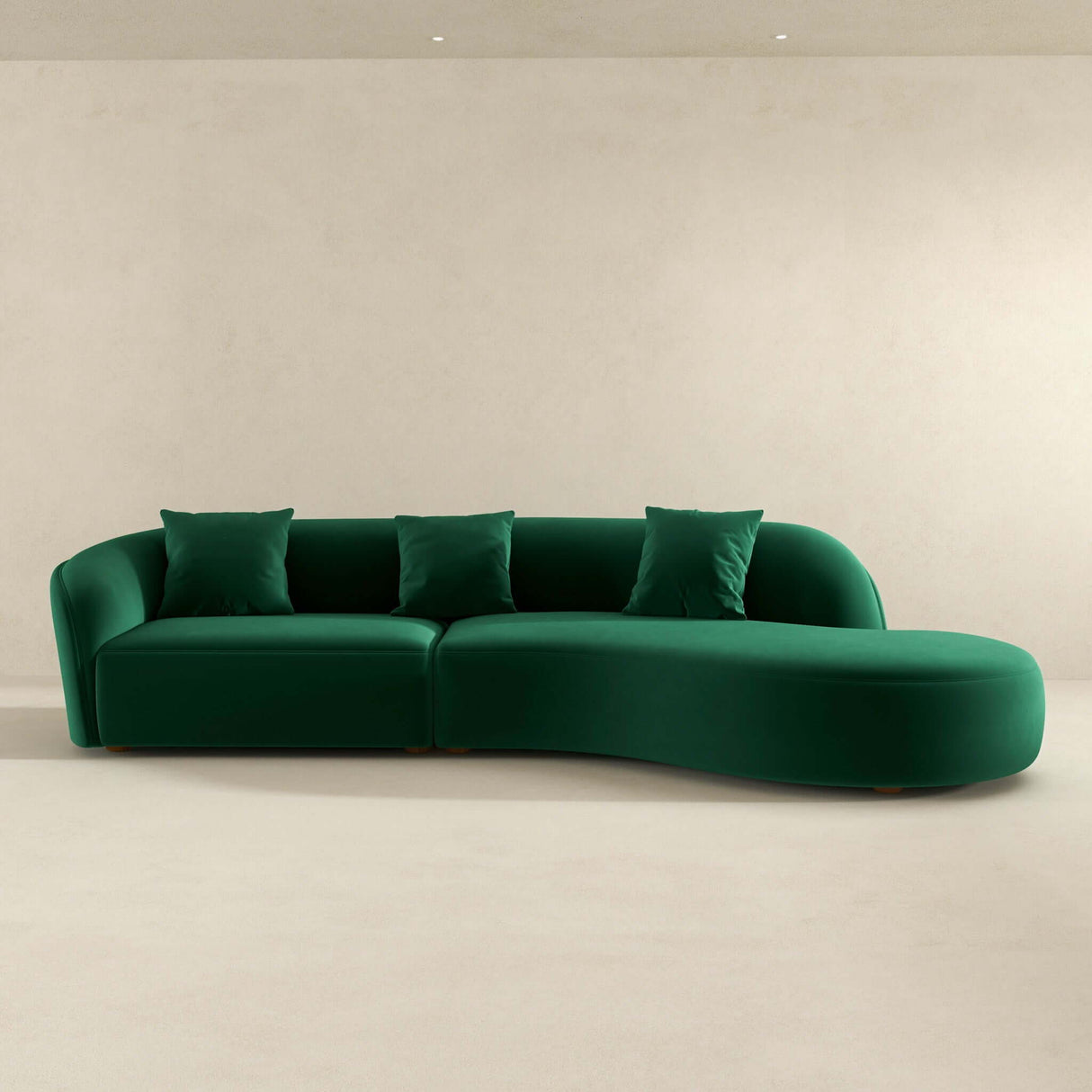Elijah - Japandi Style Curvy Sectional Sofa