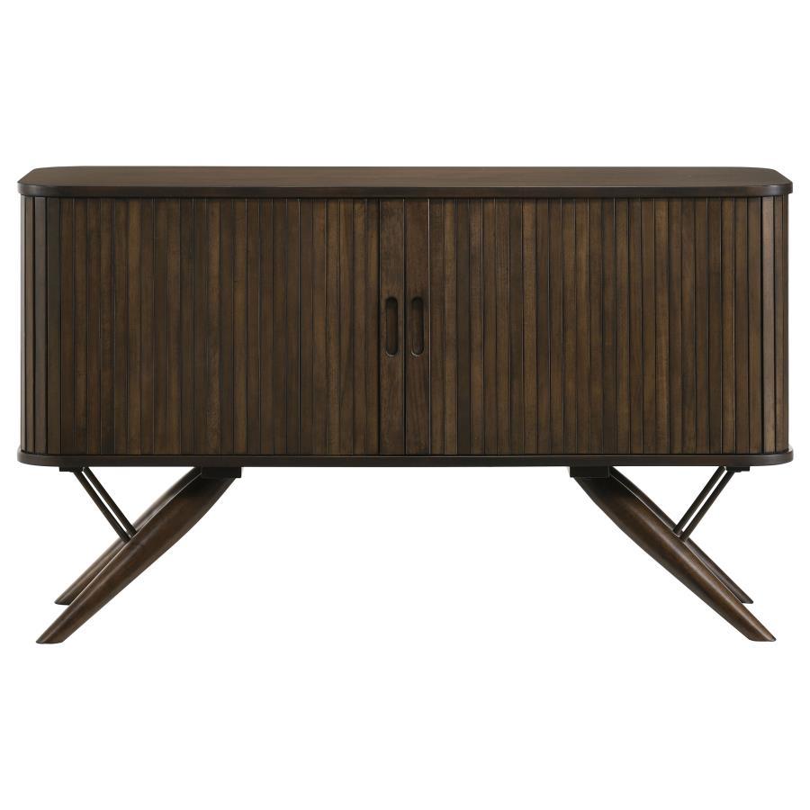 Wes - 2 Door Sideboard Buffet Storage Cabinet - Dark Walnut by CoasterEssence | Bel Furniture