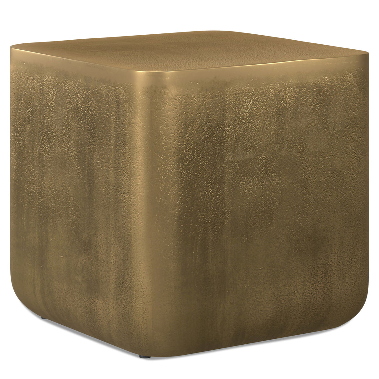 Bassett - Cast Aluminum Side Table - Brown by Simpli-Home | Bel Furniture
