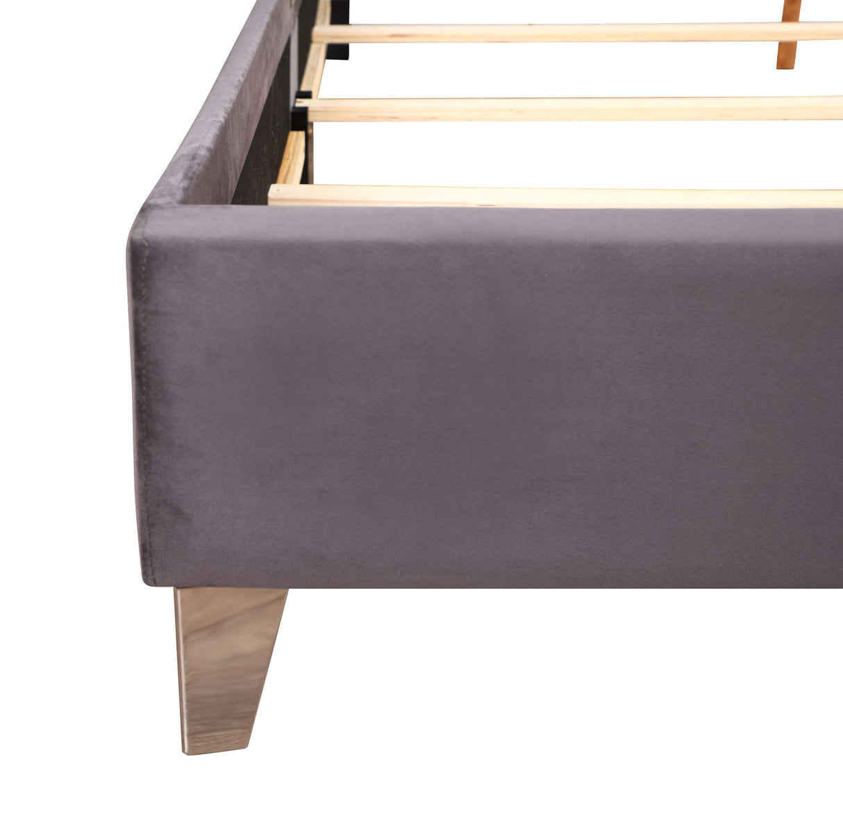 Upholstered Nailhead Trim Chic Bed - view 15