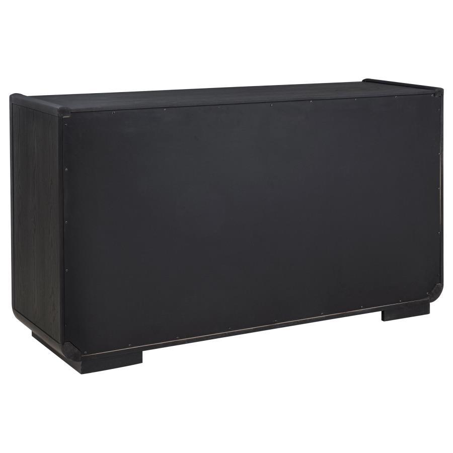 Leandro - 2-Drawer Dining Sideboard Server - Burnished Black