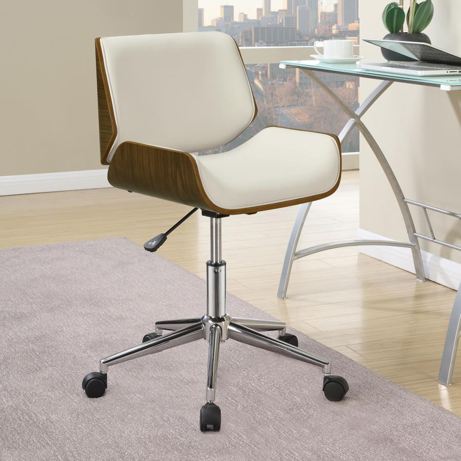 Addington - Upholstered Adjustable Office Desk Chair by CoasterEveryday | Bel Furniture