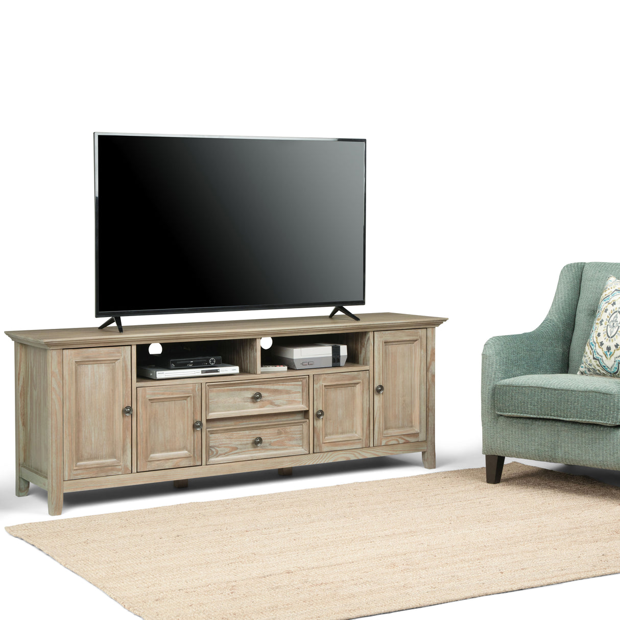 Amherst - Wide TV Media Stand by Simpli-Home | Bel Furniture