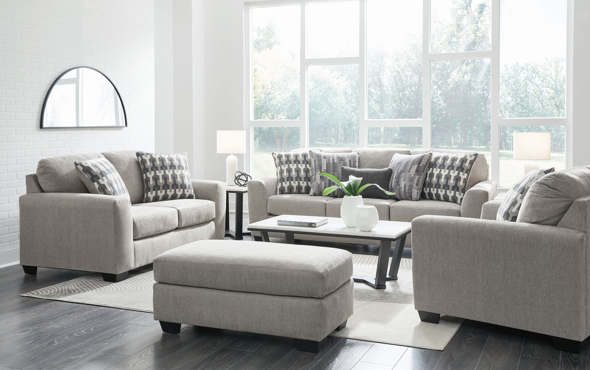 Avenal Park - Living Room Set Gray 4 Pc. Sofa, Loveseat, Chair And A Half, Ottoman by Signature Design by Ashley® | Bel Furniture