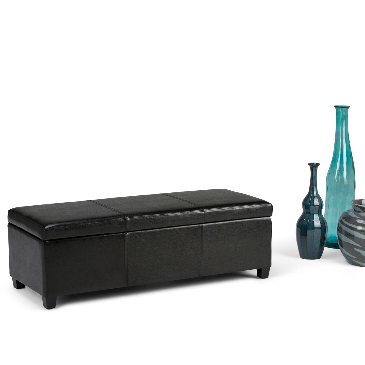 Avalon - Multifunctional Storage Ottoman Bench by Simpli-Home | Bel Furniture