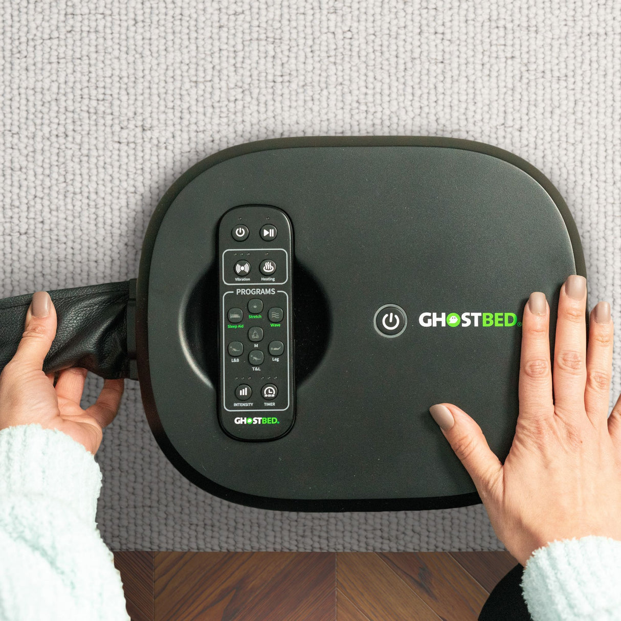 Massage Topper With Gel Infused Memory Foam And Air Cell Technology - Gray