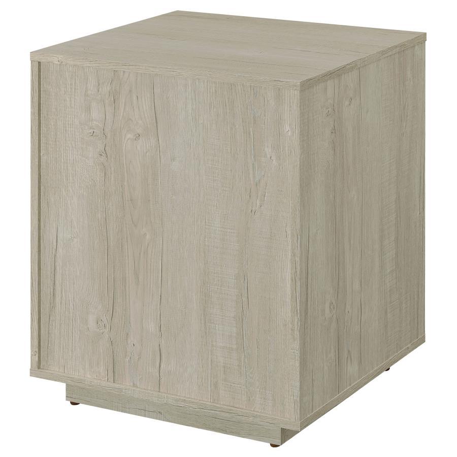 Loomis - 3-Drawer Home Office File Cabinet - Whitewashed Gray by CoasterEssence | Bel Furniture