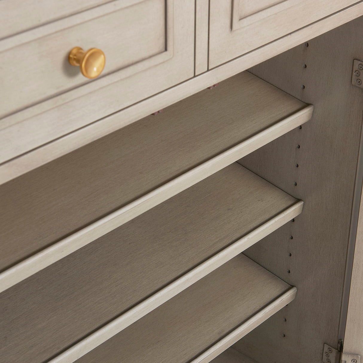 Dauphin - Handpainted Entryway Storage Cabinet - Gray Cashmere by Jennifer Taylor Home | Bel Furniture