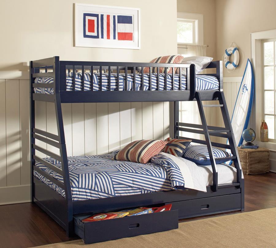 Ashton - 2-Drawer Wood Bunk Bed by CoasterEssence | Bel Furniture