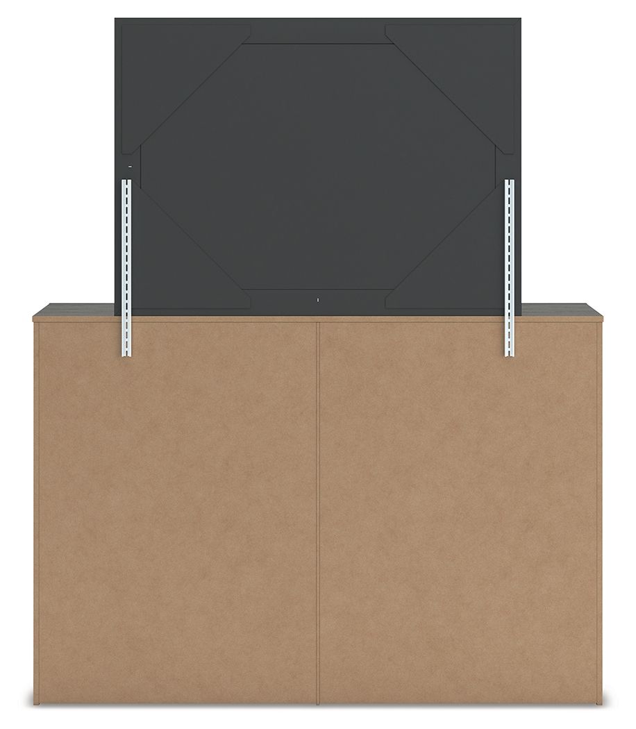 Fraluna - Charcoal - Dresser And Mirror by Signature Design by Ashley® | Bel Furniture