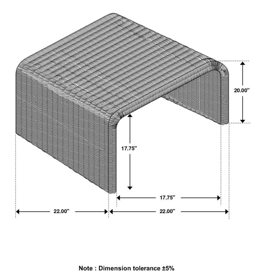 Cahya - Woven Rattan Table by Coaster Fine Furniture | Bel Furniture