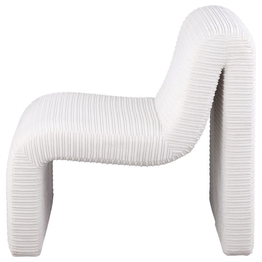 Drayton - Upholstered Curved Armless Accent Chair by Coaster Fine Furniture | Bel Furniture