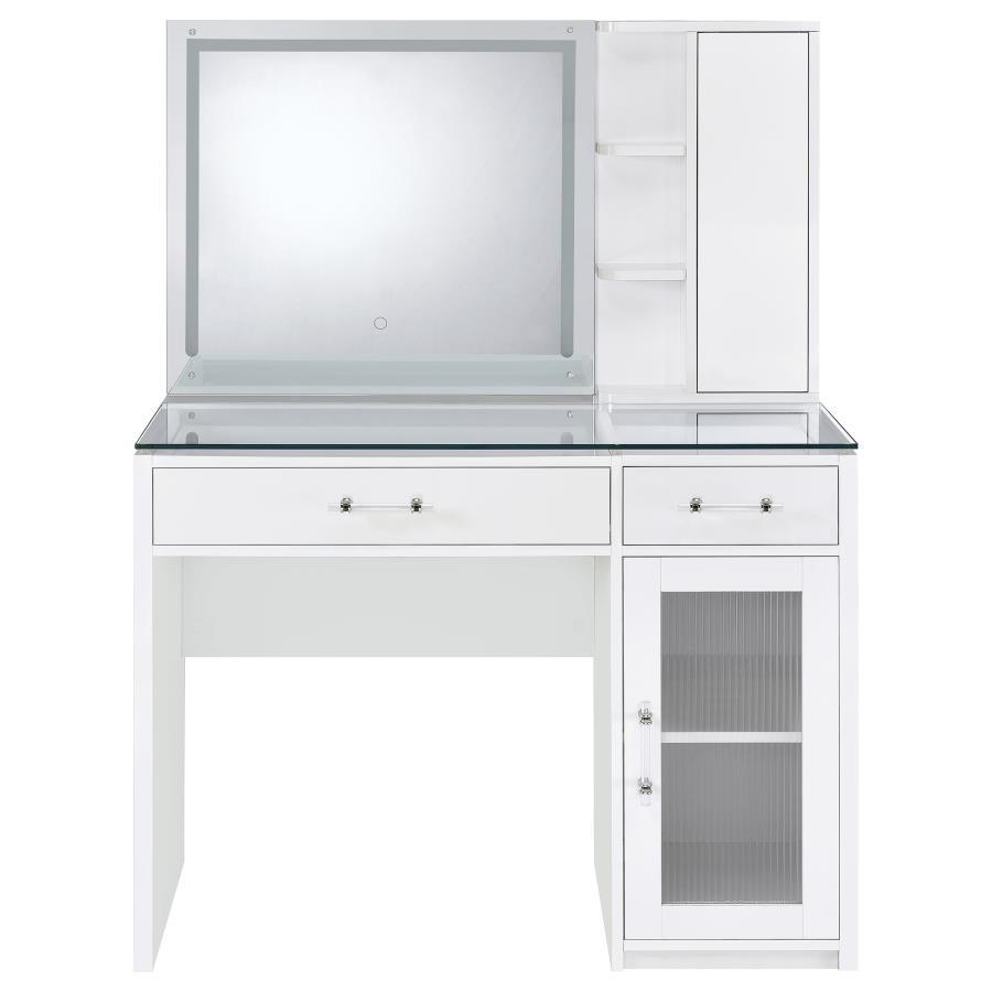 Flora - 2-Drawer Vanity Set With LED Mirror by Coaster Fine Furniture | Bel Furniture