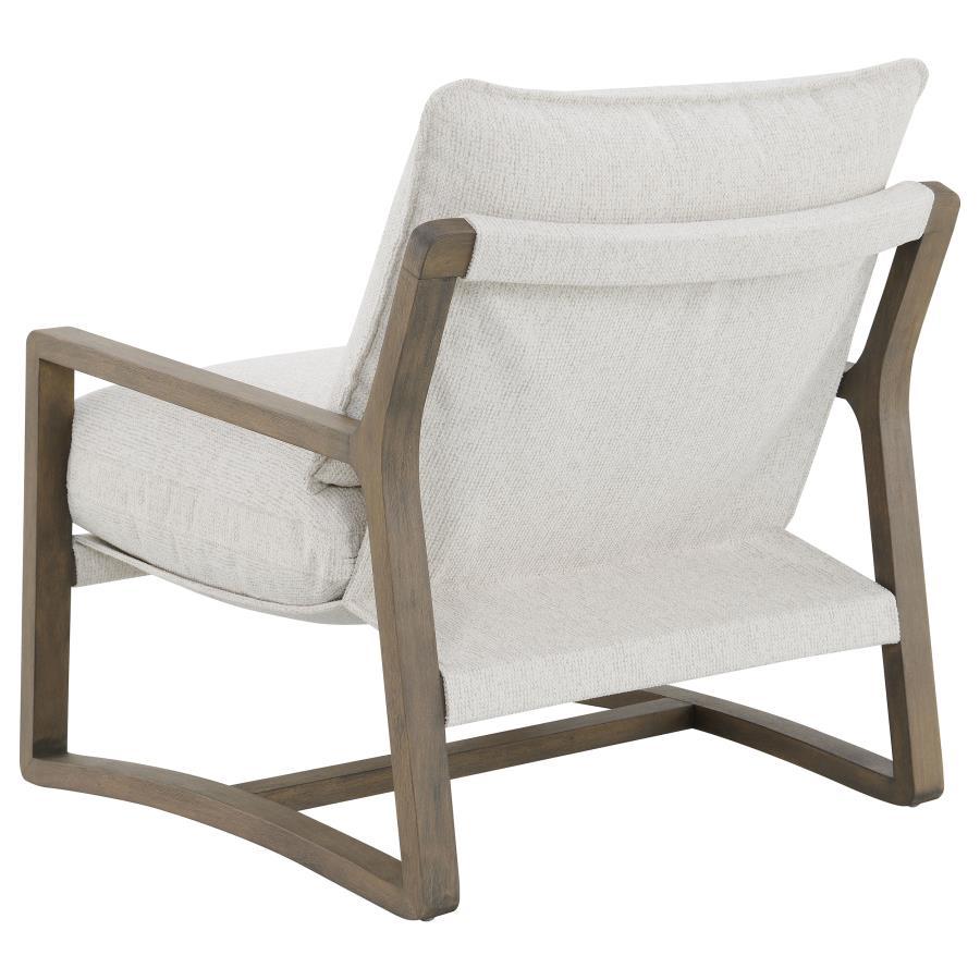 Geneva - Boucle Upholstered Wood Arm Accent Chair - Sand by Coaster Fine Furniture | Bel Furniture