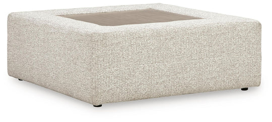 Ashbourne Estate - Oversized Accent Ottoman - Snowstone