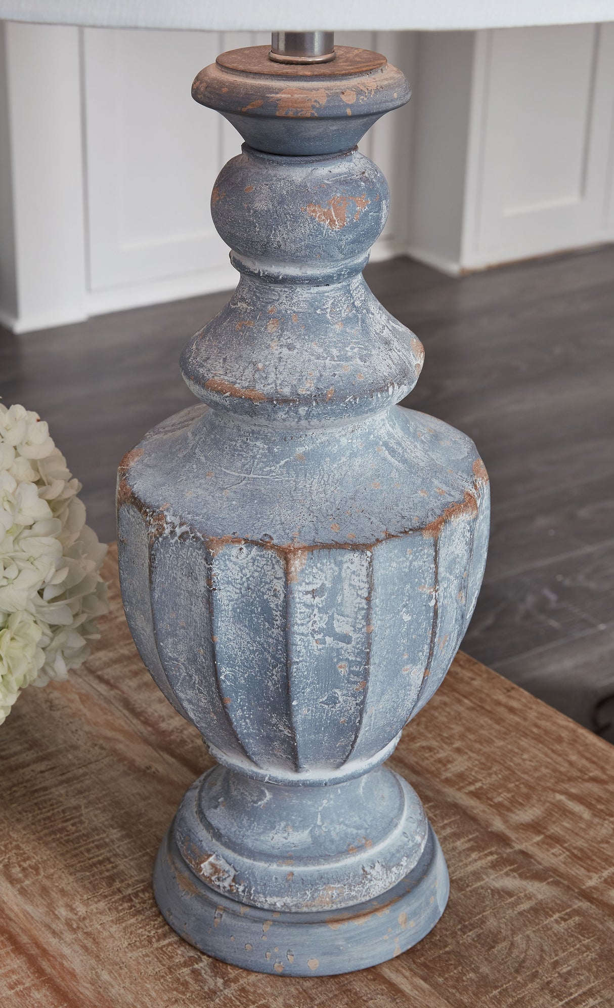 Cylerick - Antique Blue - Terracotta Table Lamp by Signature Design by Ashley® | Bel Furniture