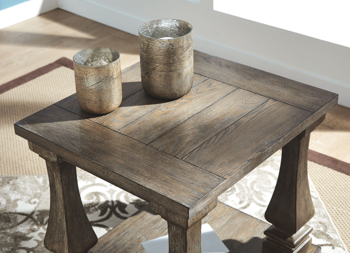 Johnelle - Gray - Rectangular End Table by Signature Design by Ashley® | Bel Furniture