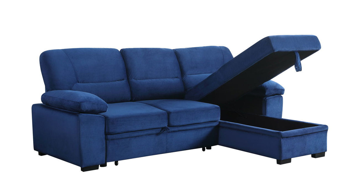 Kipling - Reversible Sleeper Sectional Sofa Chaise by Lilola Home | Bel Furniture