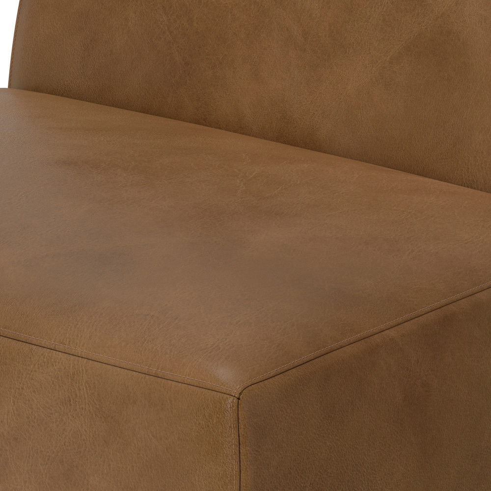 Rex - Center Sofa Module - Brown by Simpli-Home | Bel Furniture