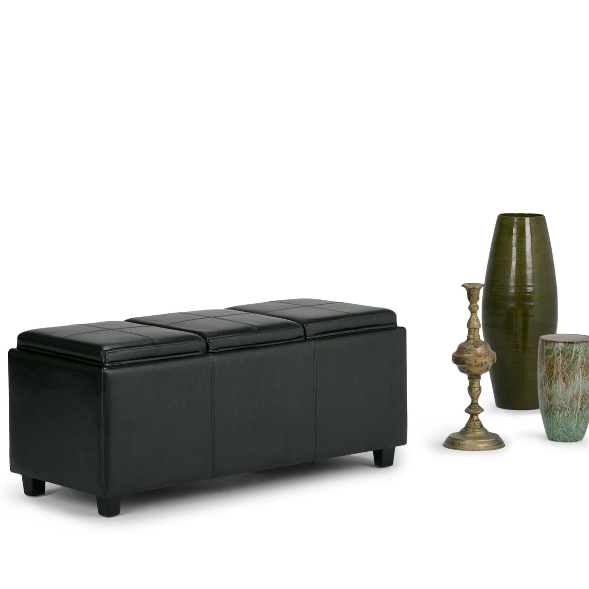 Avalon - Upholstered Storage Ottoman by Simpli-Home | Bel Furniture
