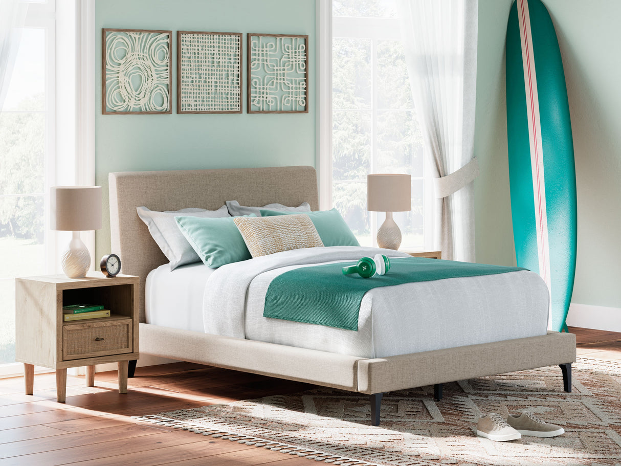 Cielden - Upholstered Bed With Roll Slats by Signature Design by Ashley® | Bel Furniture