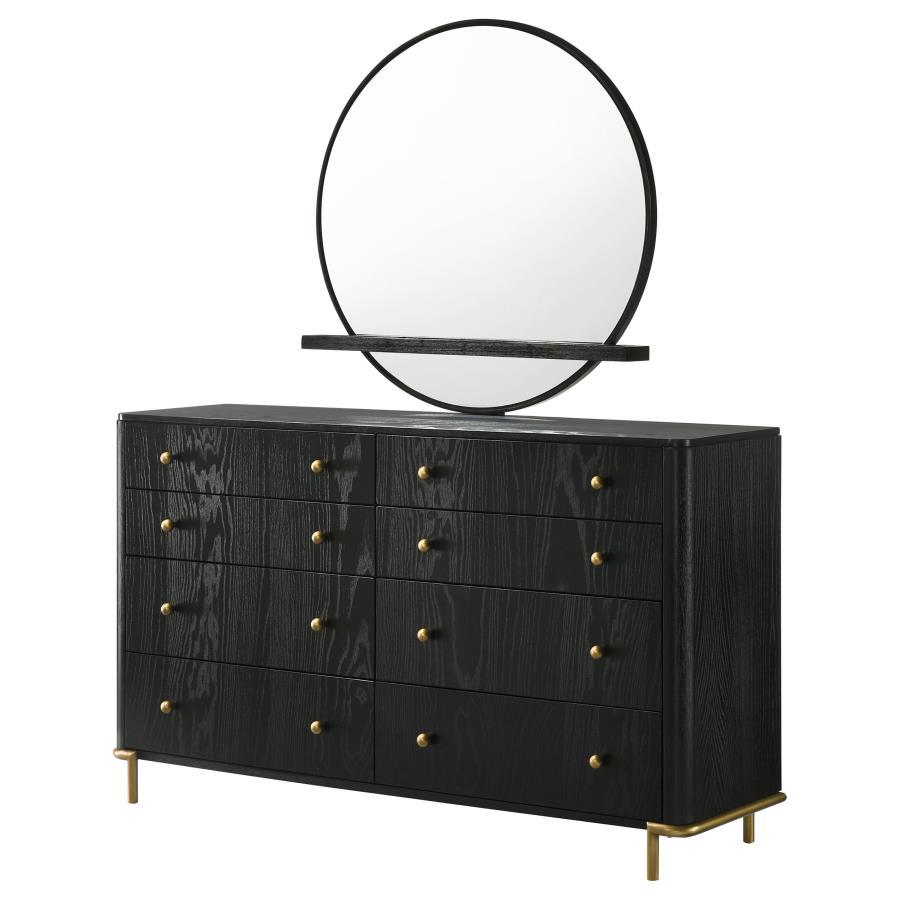 Arini - 8-Drawer Bedroom Dresser With Mirror by CoasterElevations | Bel Furniture