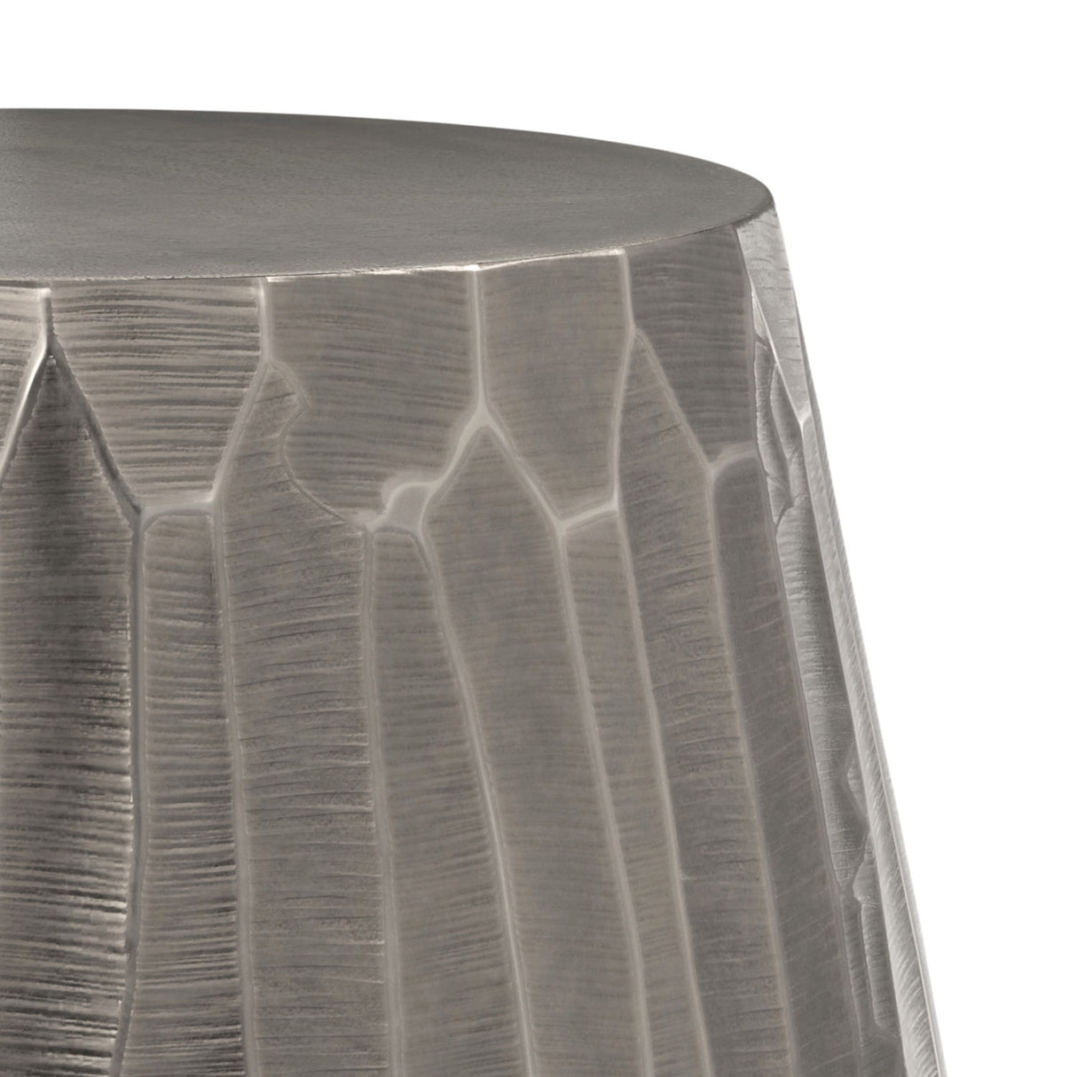 Nellie - Cast Aluminum Side Table - Black by Simpli-Home | Bel Furniture