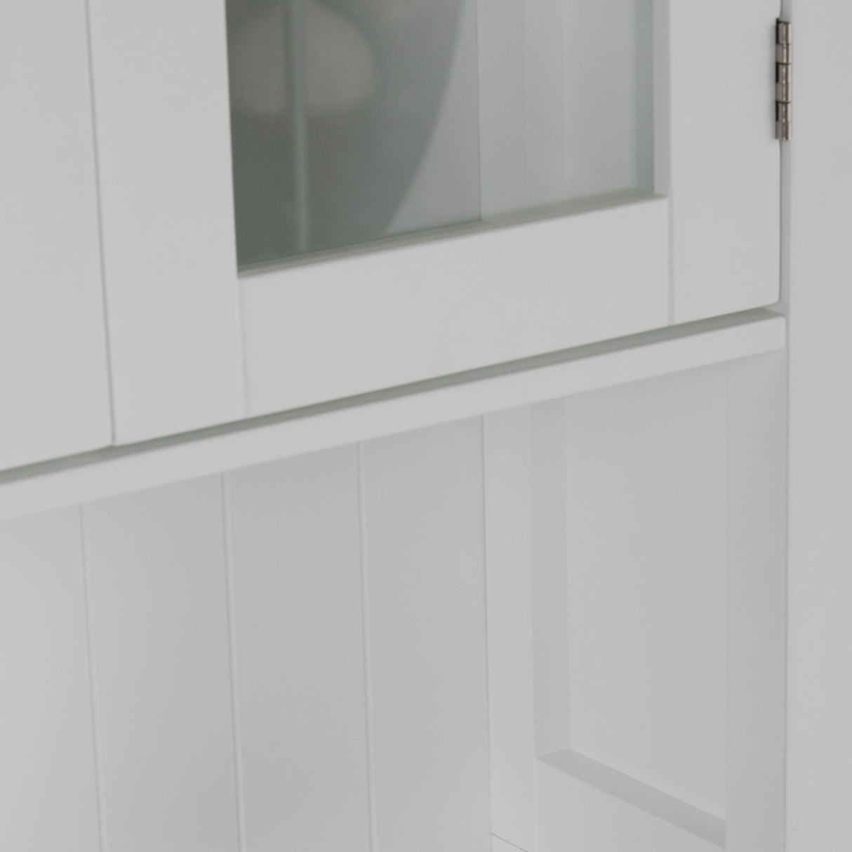 Acadian - Space Saver Cabinet - Pure White by Simpli-Home | Bel Furniture