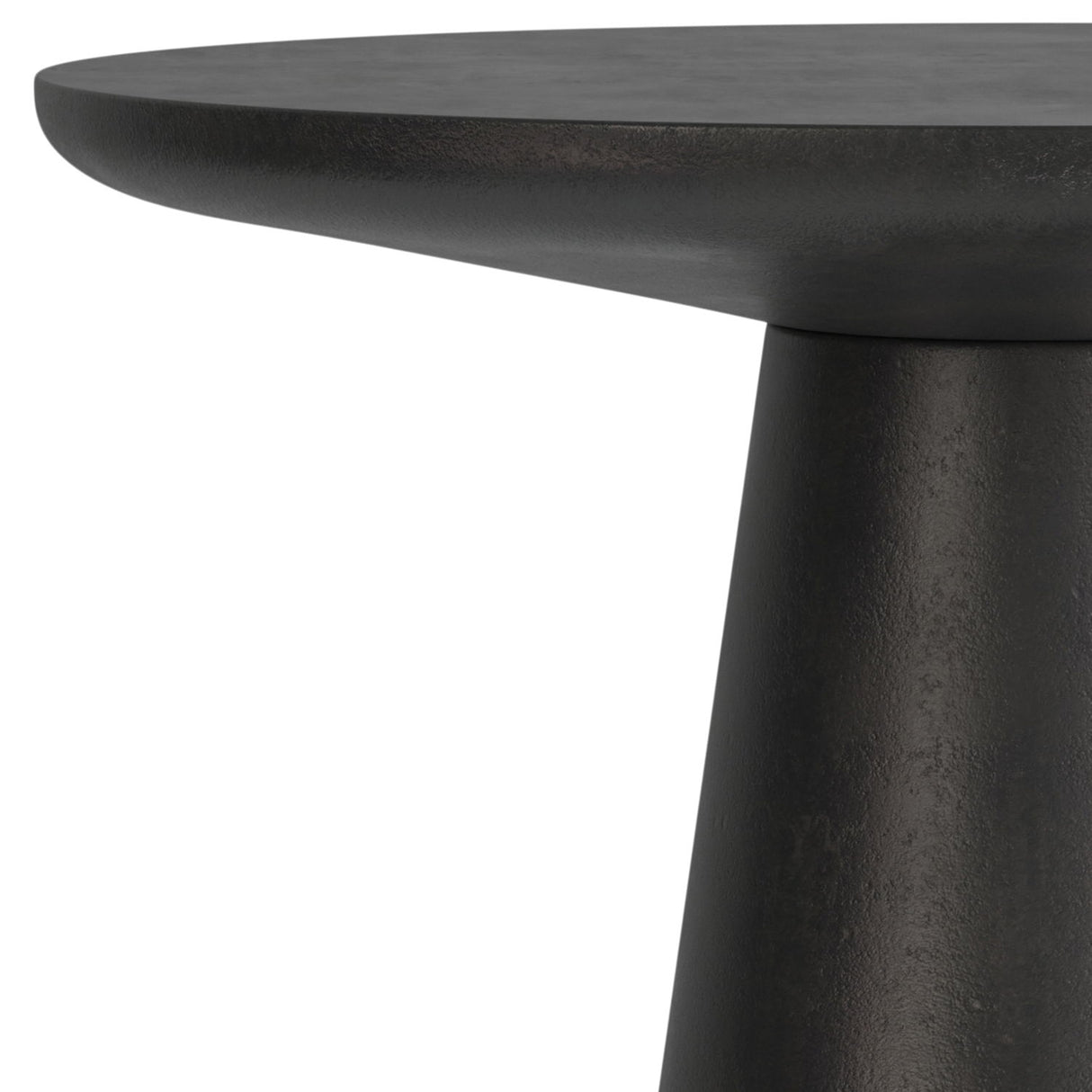 Gloria - Cast Aluminum Side Table - Black by Simpli-Home | Bel Furniture